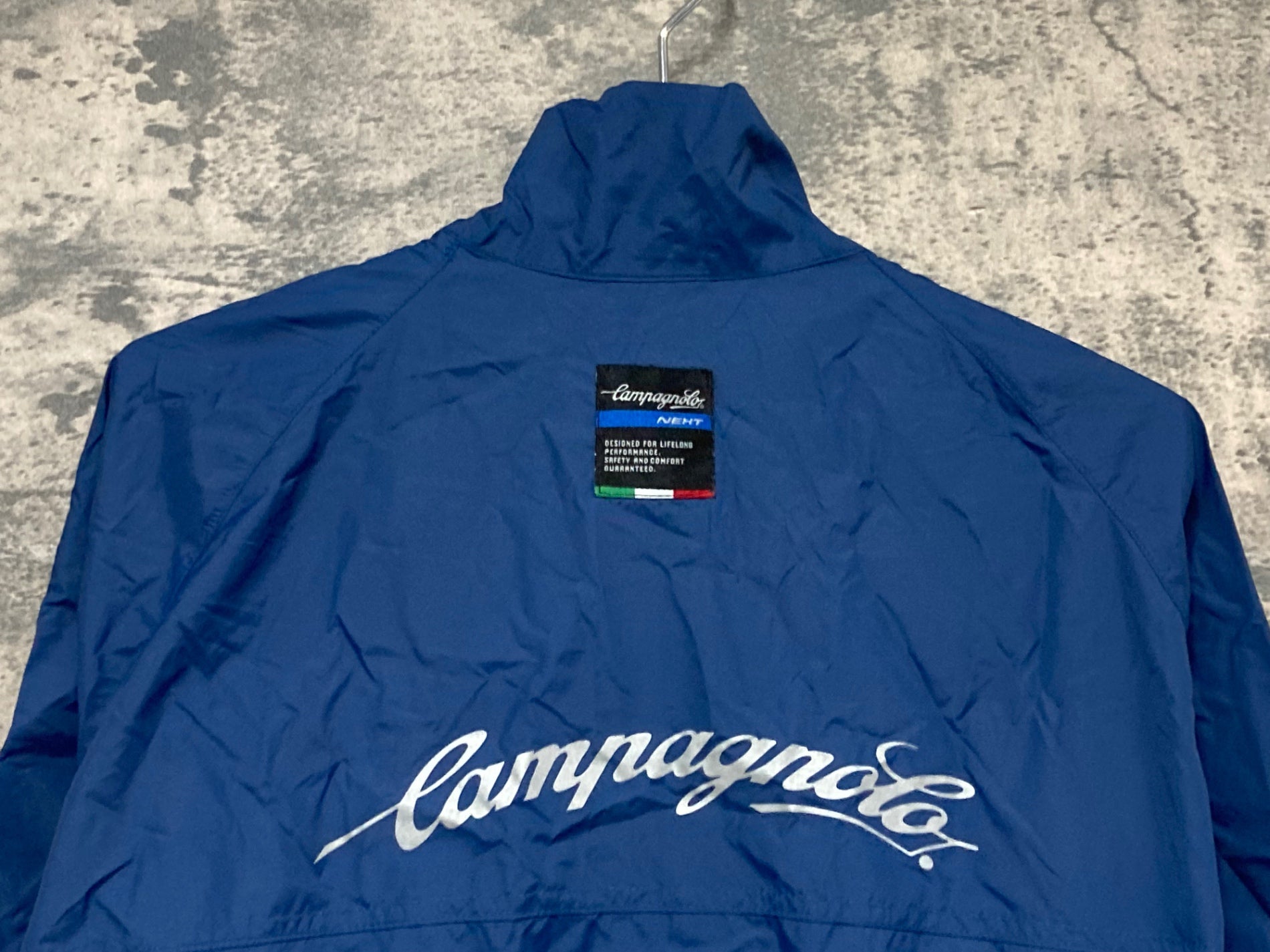 JQ562 カンパニョーロ CAMPAGNOLO 長袖 ウィンドブレーカー 紺 XL