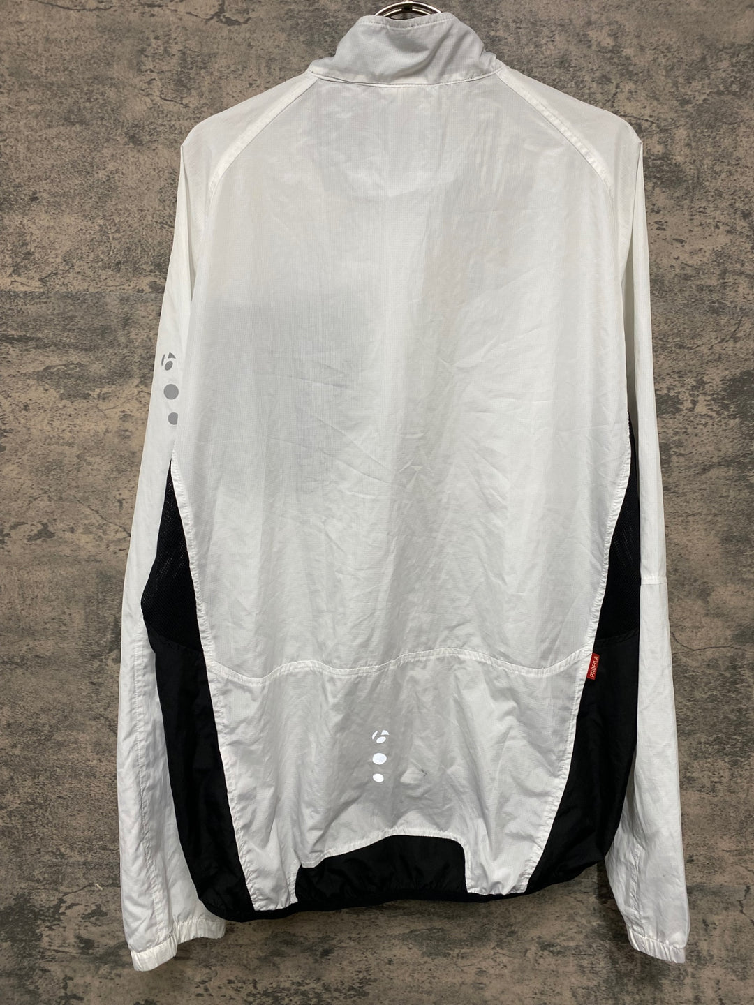 KF157 ボントレガー BONTRAGER 長袖 ウインドブレイカー 白 XL ※汚れ