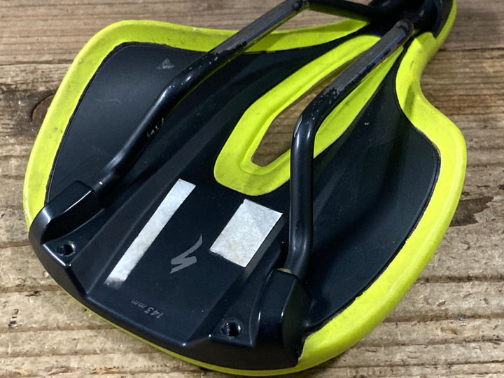 KI326 スペシャライズド SPECIALIZED POWER ARC EXPERT サドル 黄色 143mm Hollow Ti