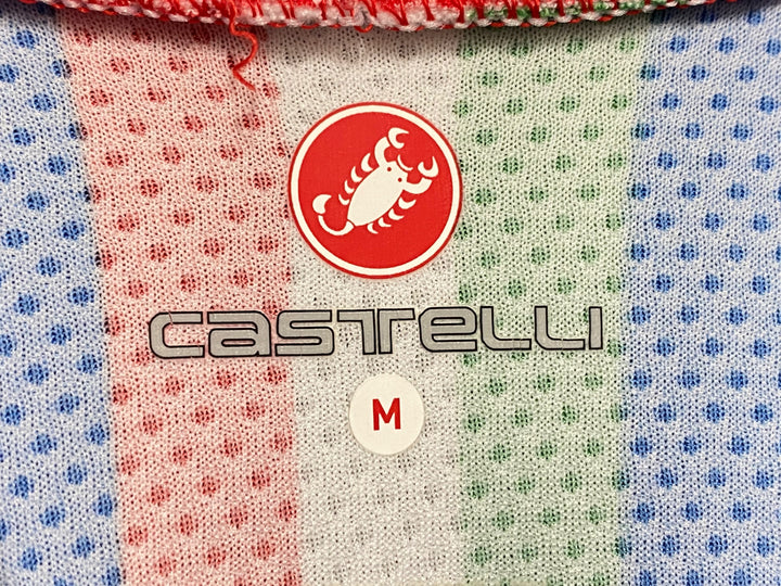 KJ761 カステリ CASTELLI 半袖 サイクルジャージ 青 M