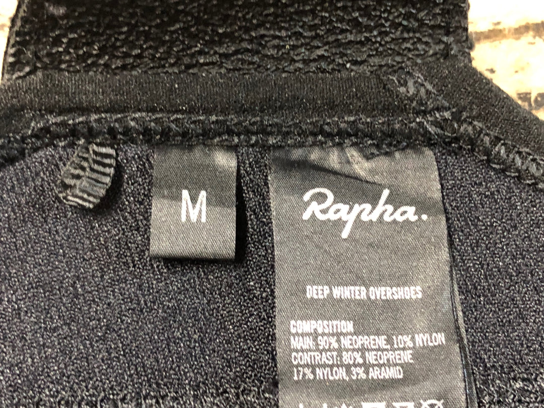 KF217 ラファ Rapha DEEP WINTER OVERSHOES シューズカバー 黒 M ※擦れ