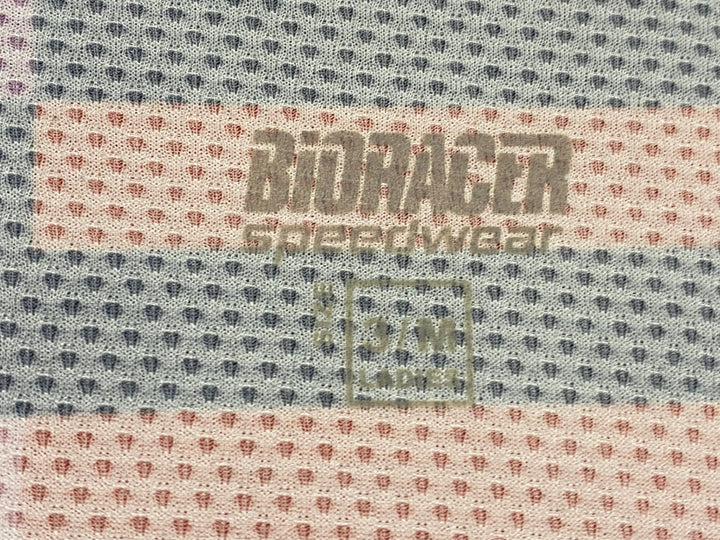 JS091 ビオレーサー BIORACER 半袖 サイクルジャージ 赤 黒 レディース 3/M
