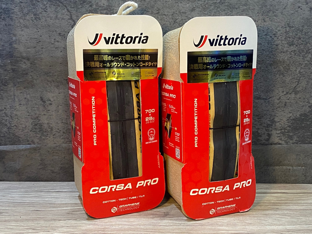 JP030 ヴィットリア vittoria コルサプロ CORSA PRO TLR タイヤ 700x28C 前後セット