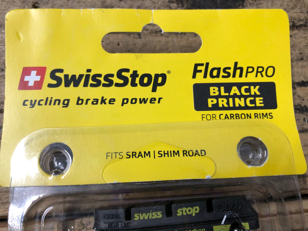 KG879 スイスストップ SwissStop Flash EVO BLACK PRINCE FOR CARBON RIMS ブレーキパッド SRAM SHIMANO用