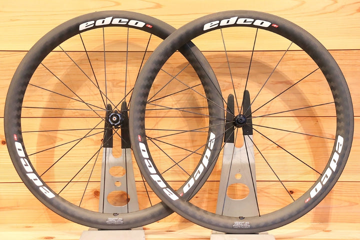 新品未使用品 エドコ EDCO AEROSPORT UMBRIAL LIGHT 45T カーボン チューブラー ホイールセット シマノ12/11S カンパ12/11S 26.7mm 【千葉店】