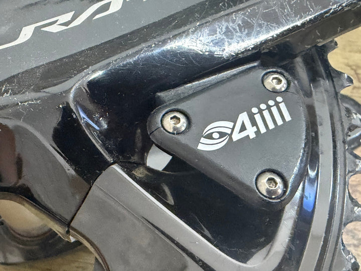 JD649 4iiii PRECION PML100 パワーメーター シマノ SHIMANO デュラエース DURA-ACE FC-R9200 クランクセット 165mm 52/36T 接続確認済み ※パワーメーターベース割れ、クランクボルト欠品