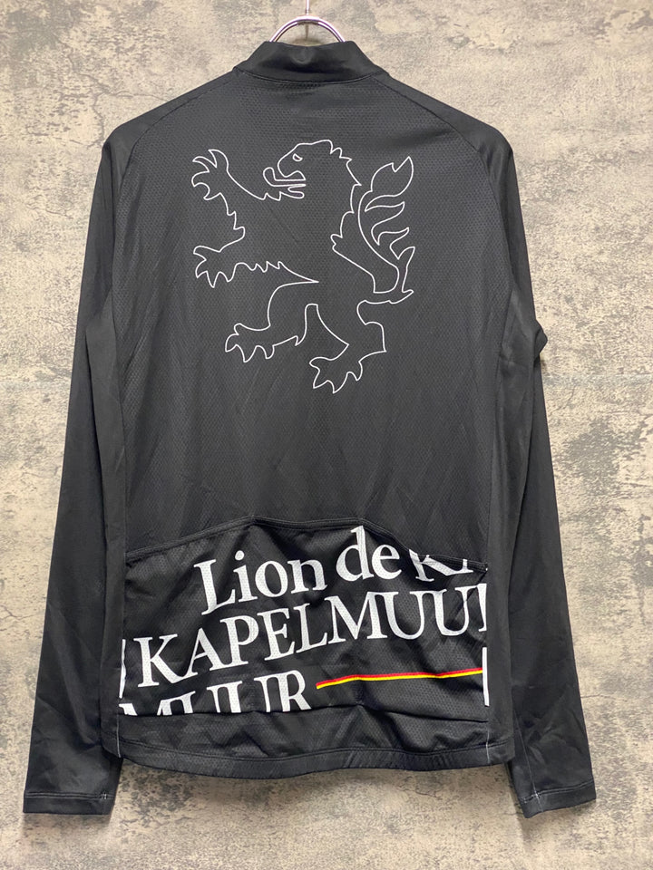 KN360 リオンドカペルミュール Lion de KAPELMUUR 長袖 サイクルジャージ 黒 XL