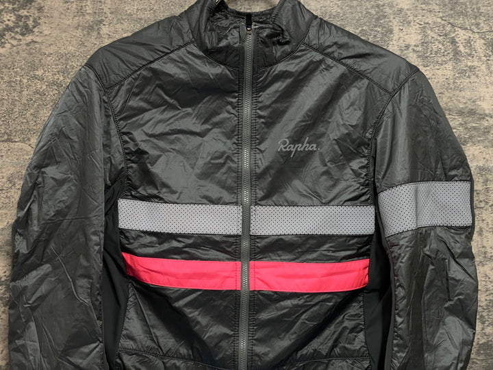 JV226 ラファ Rapha BREVET JERSEY 長袖 サイクルジャージ オリーブ S