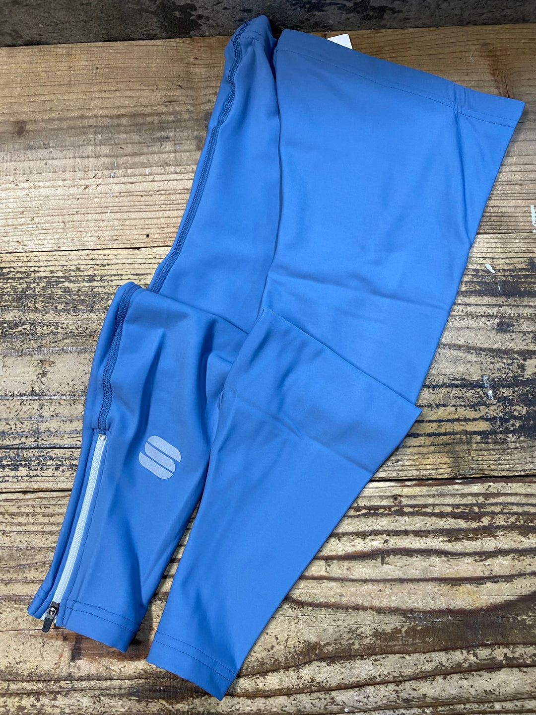 KJ846 スポーツフル sportful leg warmers レッグウォーマー 青 L 裏起毛