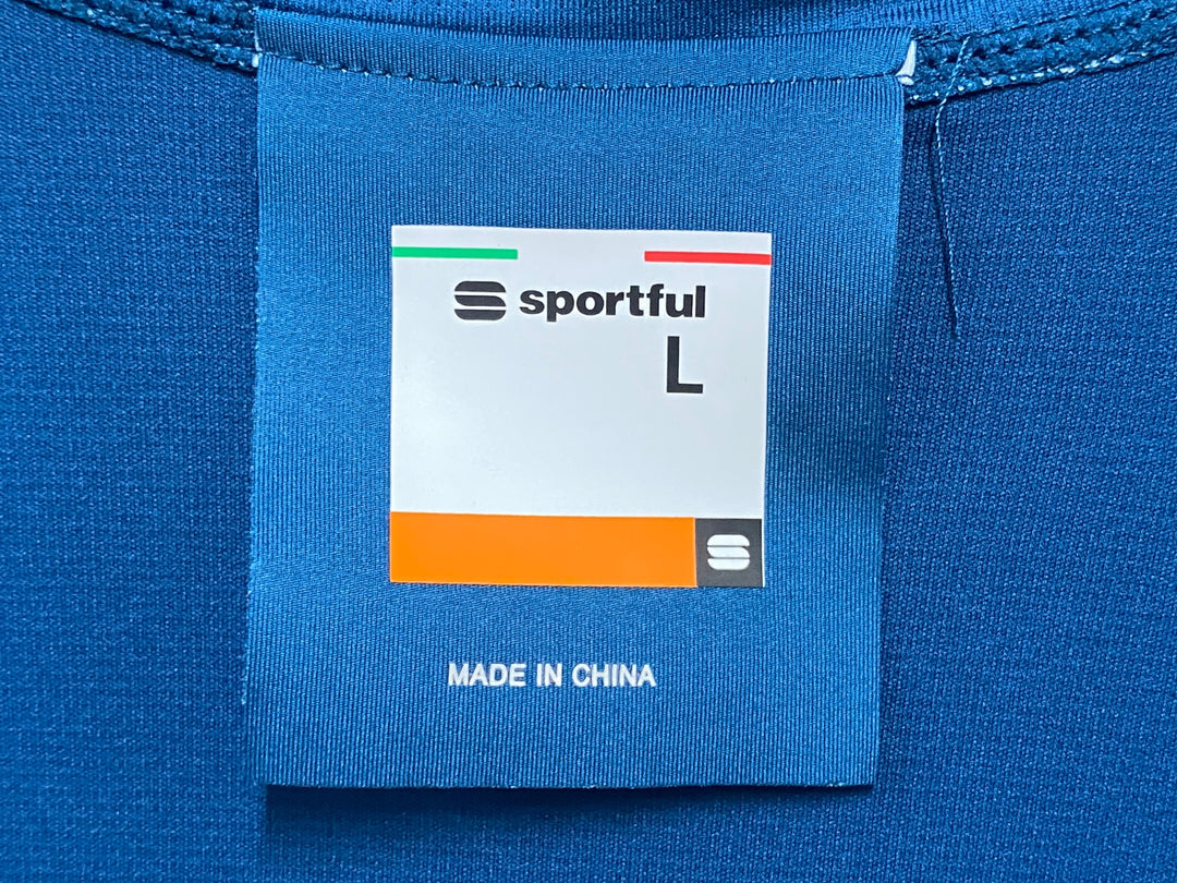 KG697 スポーツフル Sportful 半袖 サイクルジャージ 青 L ※ほつれあり