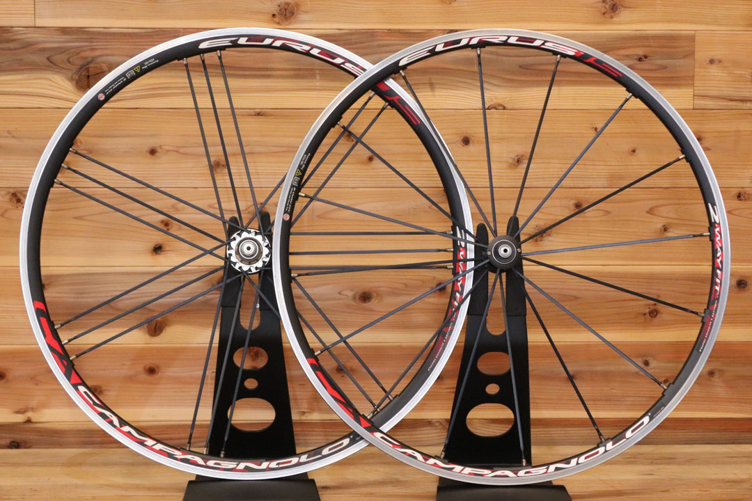 カンパニョーロ CAMPAGNOLO ユーラス EURUS 2WAY-FIT RIM シマノ 10S ナローリム 15C アルミ チューブレス ホイールセット 【広島店】