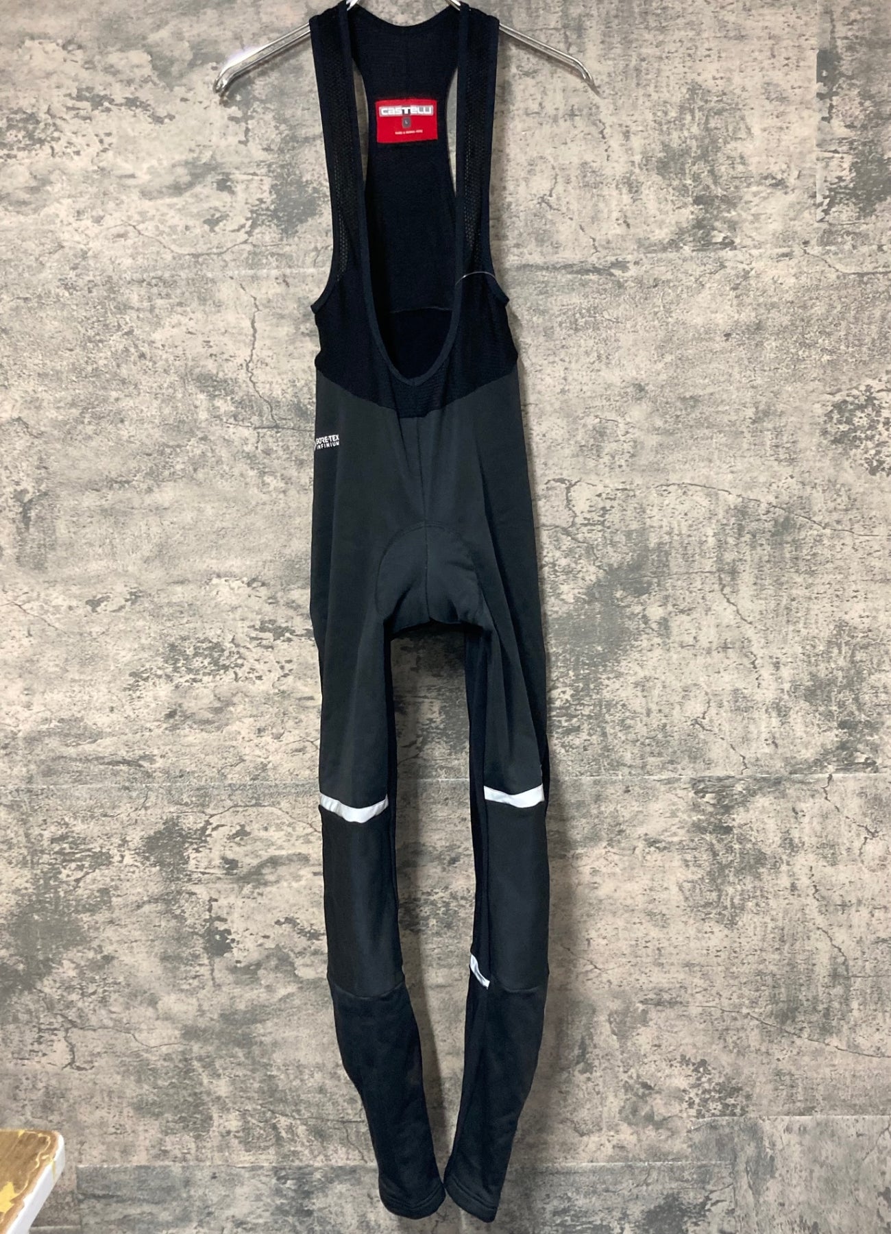 JW604 カステリ CASTELLI NANO FLEX ビブタイツ 黒 L 裏起毛 GORE-TEX