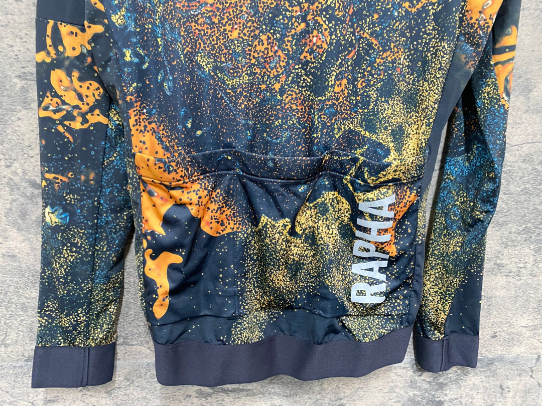 JZ600 ラファ Rapha LACHLAN PRO TEAM LONG SLEEVE TRAINING JERSEY 長袖 サイクルジャージ 総柄 S