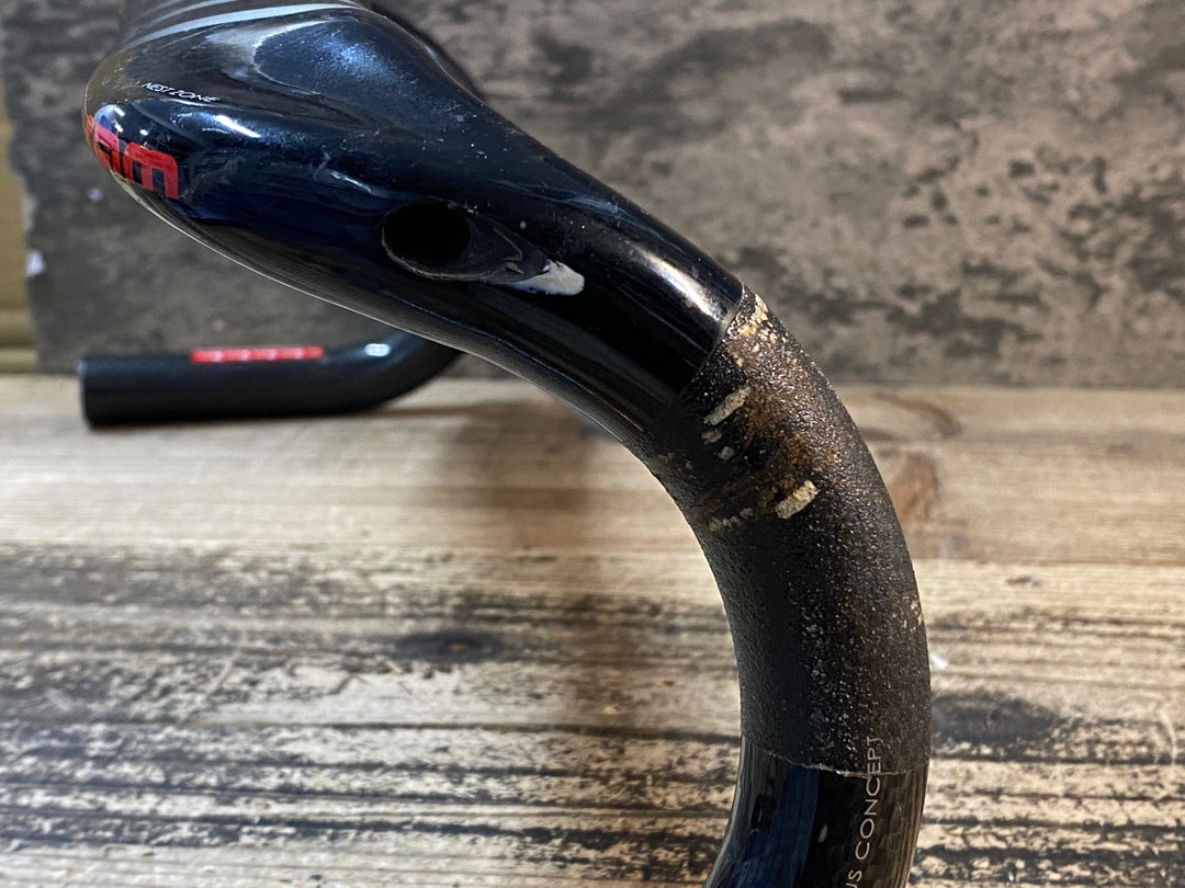JJ132 チネリ cinelli ram カーボン ドロップハンドル エンド部C-C 420mm ※ケーブル穴拡張加工あり