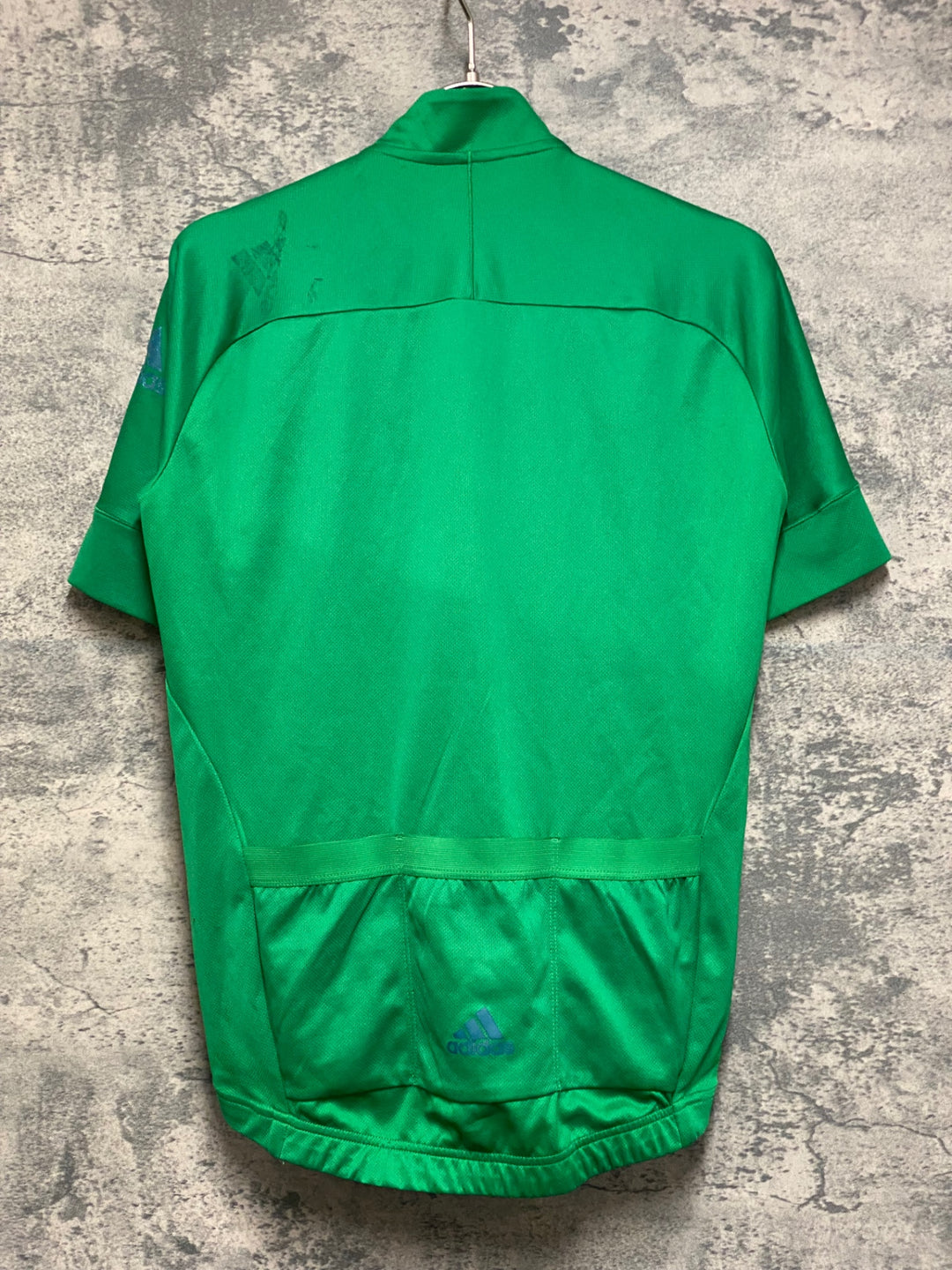 JS582 アディダス adidas 半袖 サイクルジャージ 緑 M