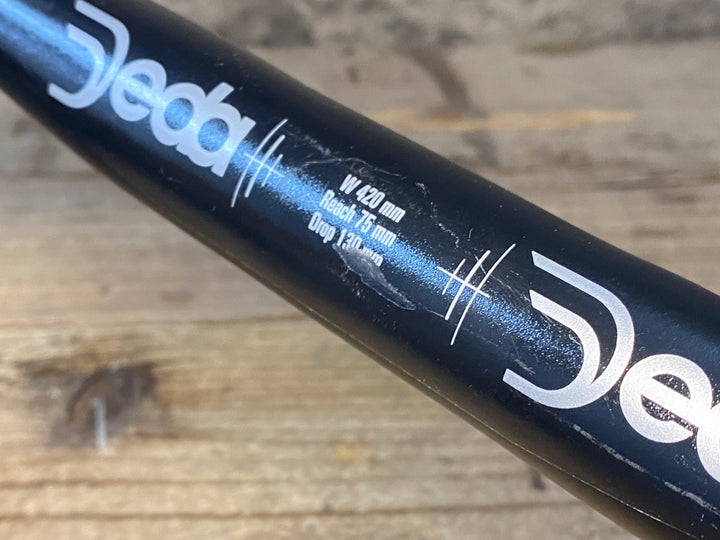 JX490 デダ Deda SUPERZERO アルミ ドロップハンドル エンド外-外420mm Φ31.7