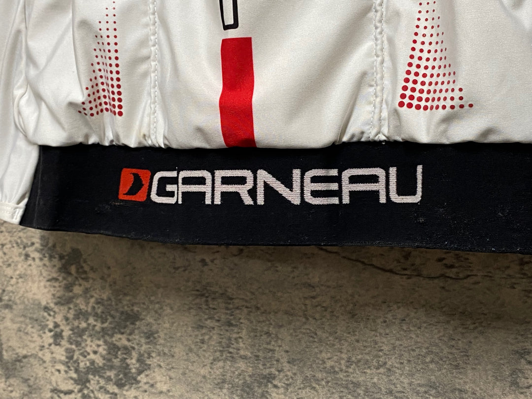 JQ315 ガノー GARNEAU 半袖 サイクルジャージ 白 ※サイズ不明