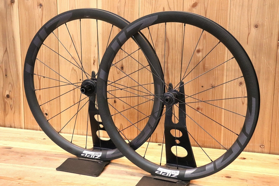 ジップ ZIPP 303 FIRECREST TUBELESS DISC カーボン チューブレスレディ ホイールセット シマノ 11S/12S フックレス 【芦屋店】