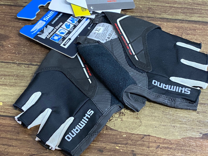 JX986 シマノ SHIMANO 指切 グローブ 黒 XL