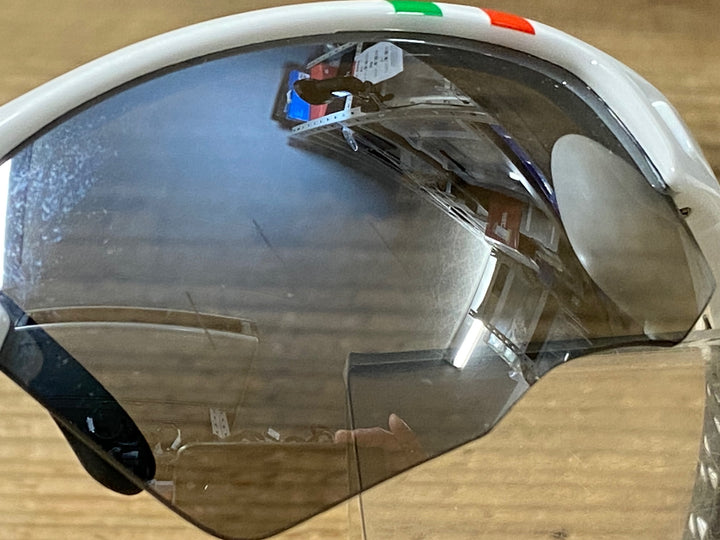 KL046 ビアンキ Bianchi スポーツサングラスハーフリム 白