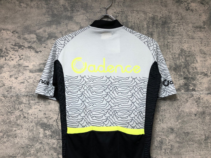 JW698 ケイデンス Cadence 半袖 サイクルジャージ グレー 黒 S