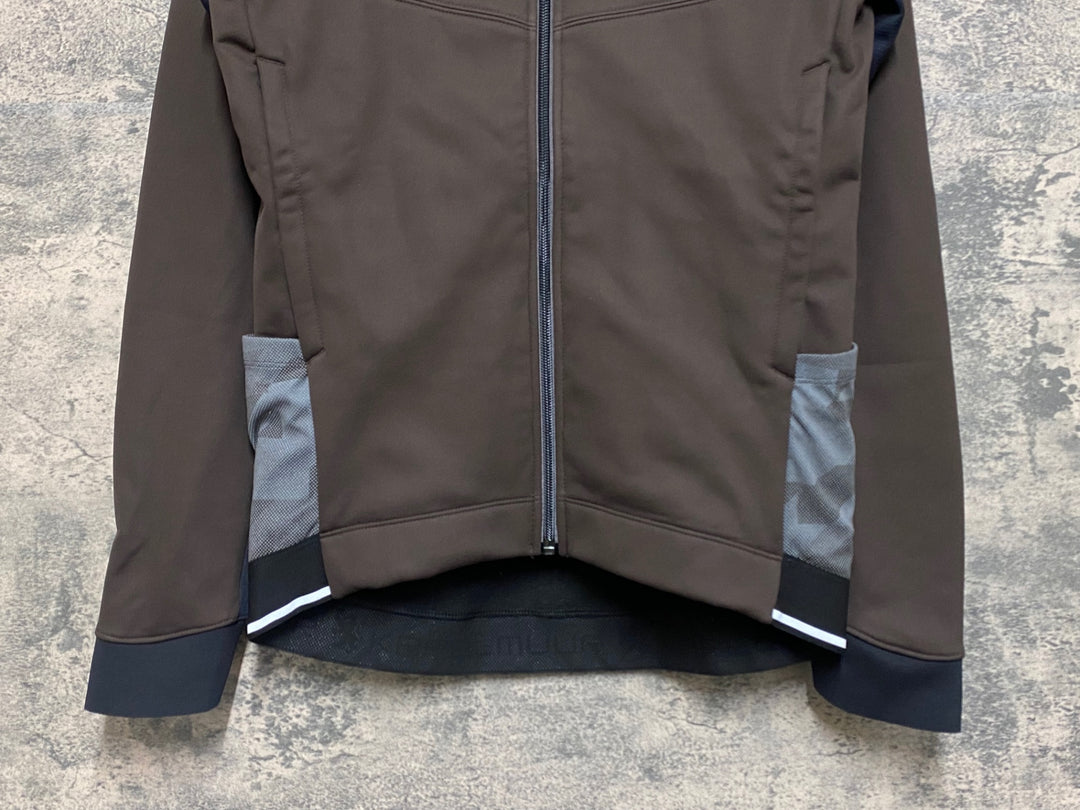 JO631 リオンドカペルミュール Lion de KAPELMUUR 長袖 サイクルジャケット 茶 グレー M 裏起毛