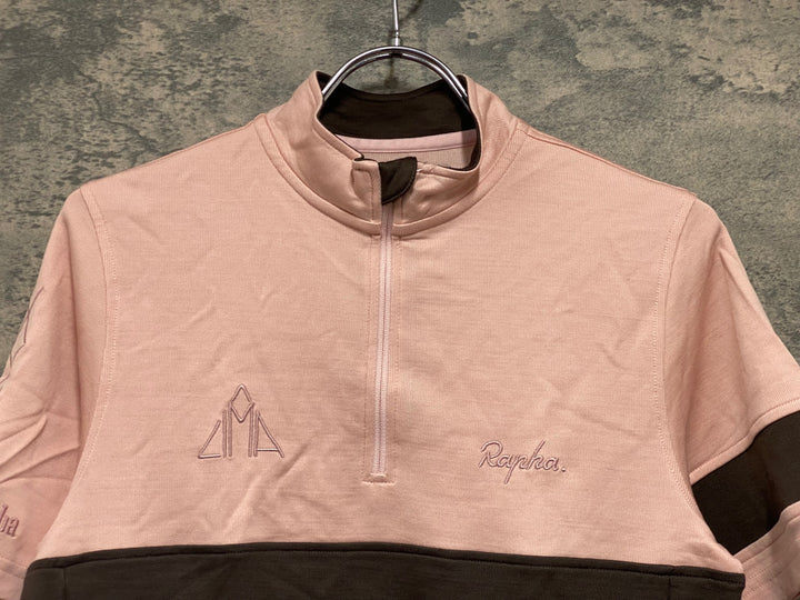 JV228 ラファ Rapha CIMA JERSEY 半袖 サイクルジャージ ブラウン ピンク S
