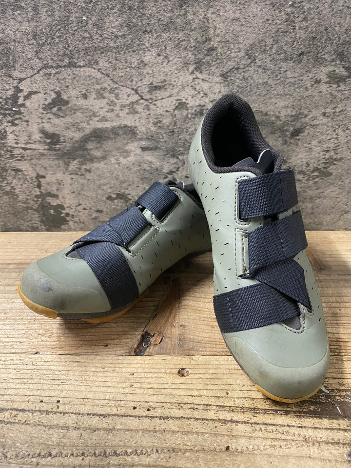 JY566 フィジーク fizik TERRA POWERSTRAP X4 SHOES ビンディングシューズ カーキ EU38