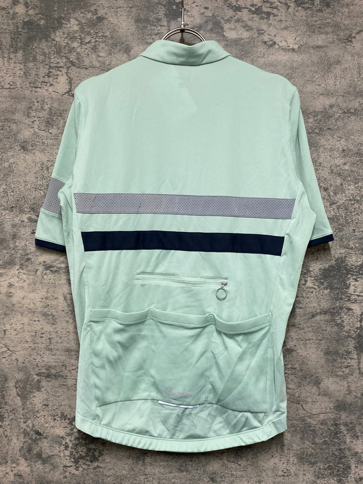 JV501 ラファ Rapha BREVET LIGHTWEIGH JERSEY 半袖 サイクルジャージ 緑 L