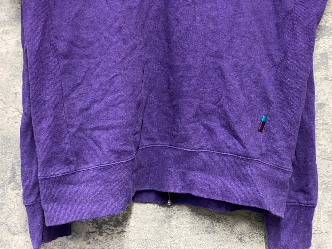 KF531 ラファ Rapha LOGO ZIP UP TRACK JACKET 長袖 サイクルジャケット 紫 M