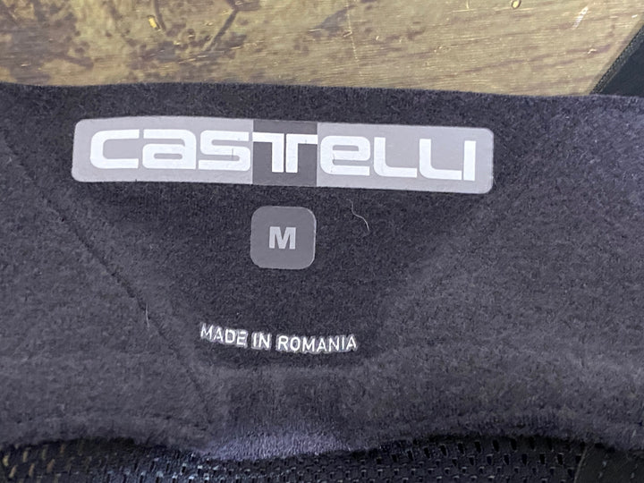 KG815 カステリ CASTELLI ロッソコルサ ROSSO CORSA ビブタイツ グレー M 裏起毛