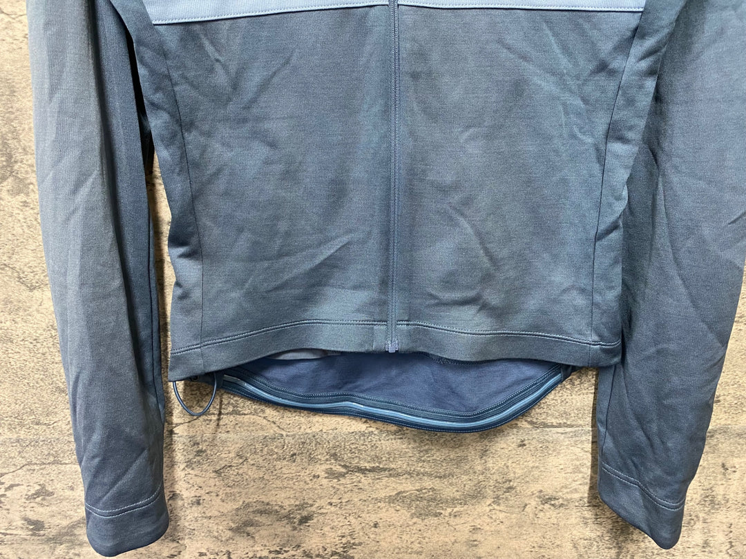 JT082 ラファ Rapha BREVET LONG SLEEVE JERSEY 長袖 サイクルジャージ 青 S