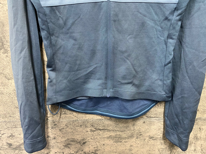 JT082 ラファ Rapha BREVET LONG SLEEVE JERSEY 長袖 サイクルジャージ 青 S