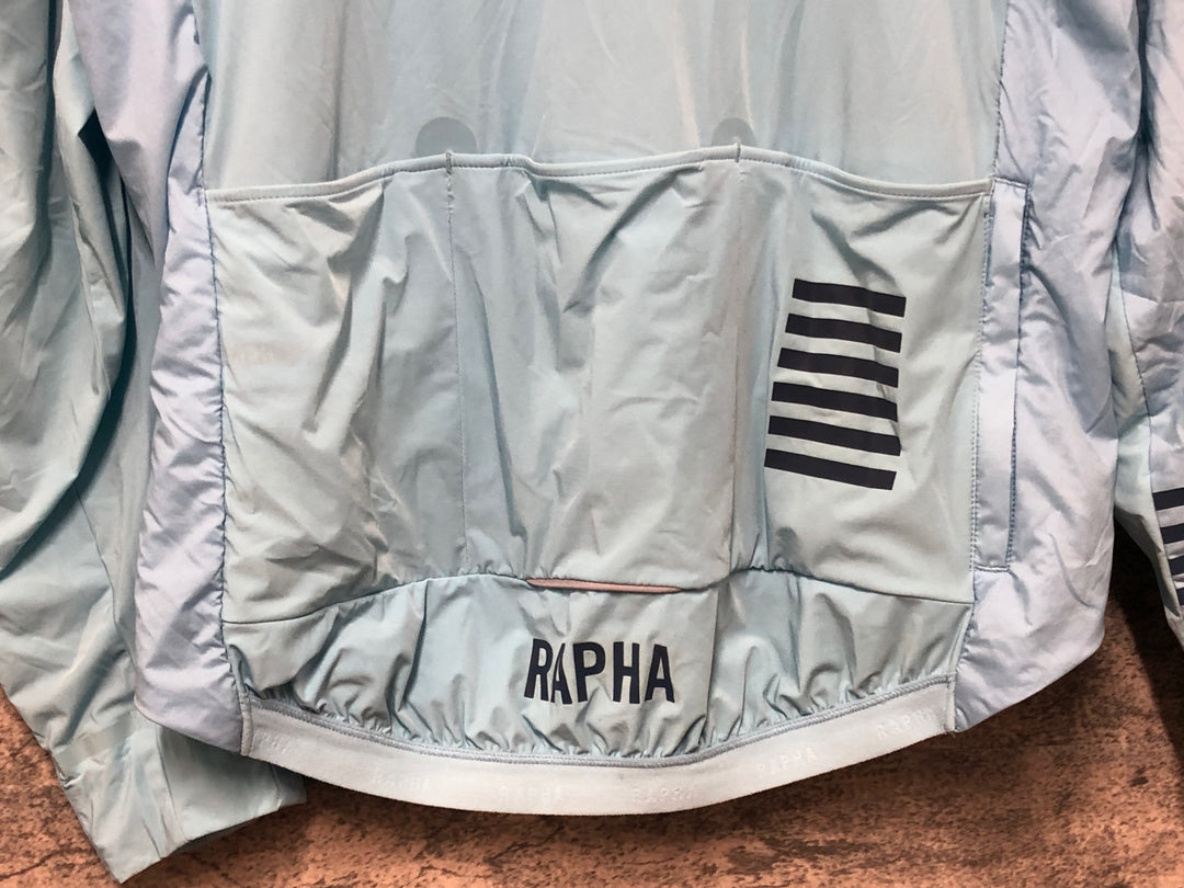 KM919 ラファ Rapha PRO TEAM INSULATED JACKET 長袖 サイクルジャケット 水色 L