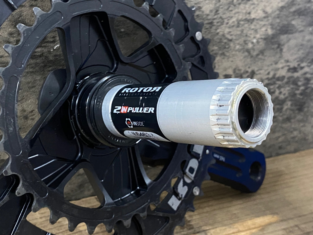 KN043 ローター ROTOR 2IN POWER パワーメーター クランクセット 50/34T 165mm 11S 通信確認済み 充電ケーブル付属