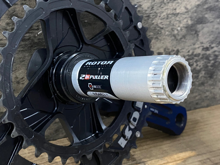 KN043 ローター ROTOR 2IN POWER パワーメーター クランクセット 50/34T 165mm 11S 通信確認済み 充電ケーブル付属