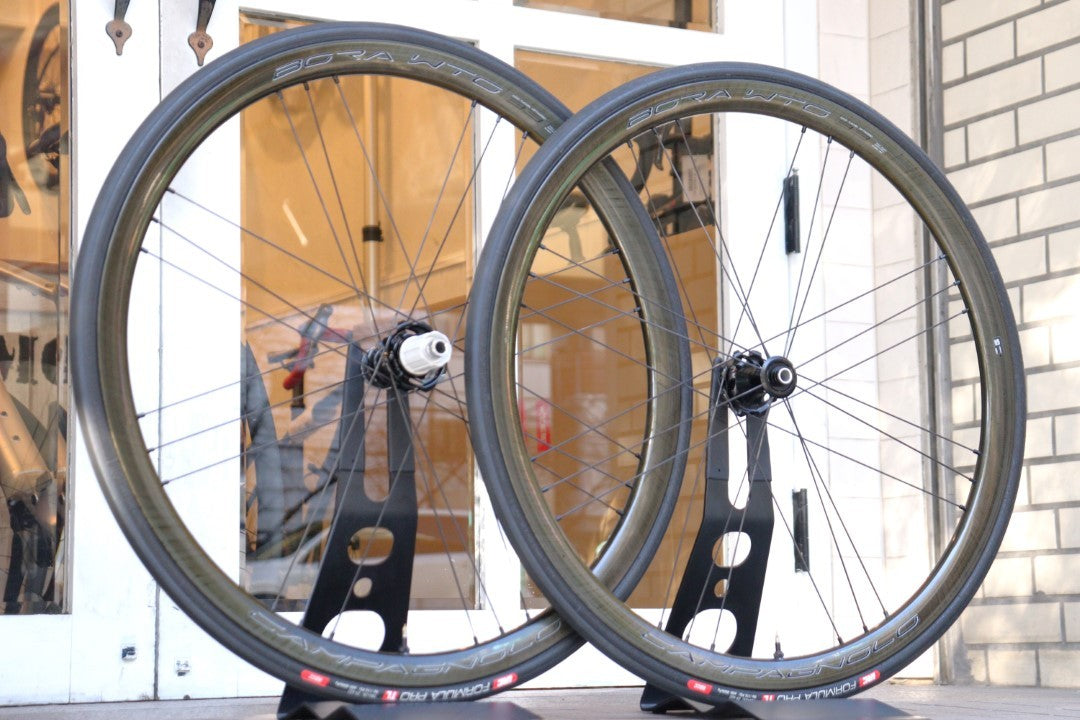 カンパニョーロ Campagnolo ボーラ BORA WTO 33 DB カーボン チューブレス ディスク ホイールセット シマノ11S/12S 19C 【横浜店】
