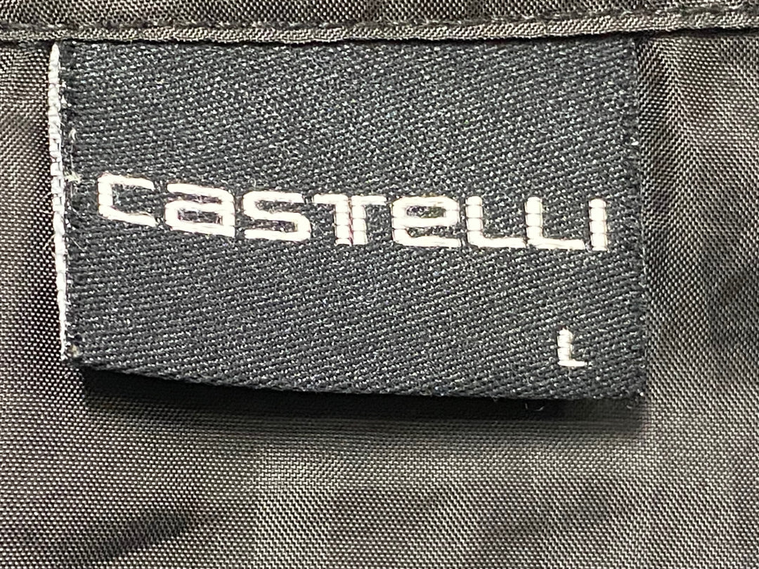 JZ122 カステリ CASTELLI 長袖 ウインドブレイカー 黒 L
