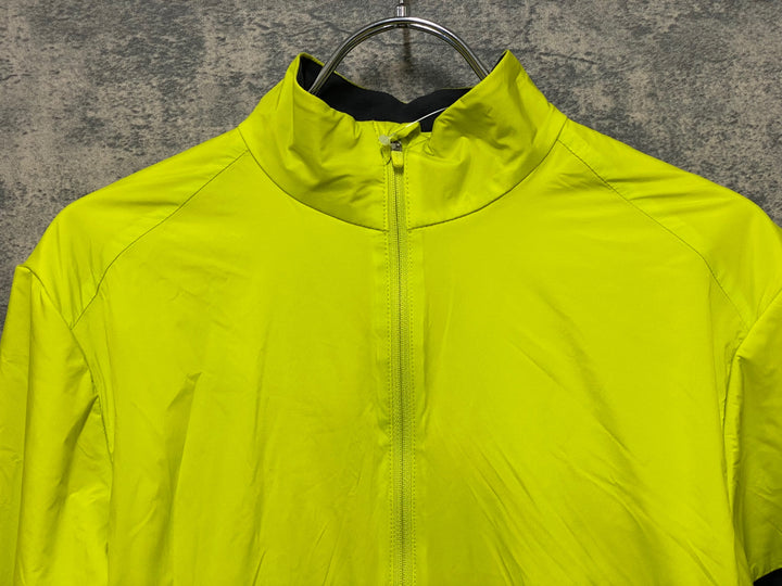 JQ781 ラファ Rapha WINDBLOCK WINTER JERSEY 長袖 サイクルジャージ 黄 S 裏起毛