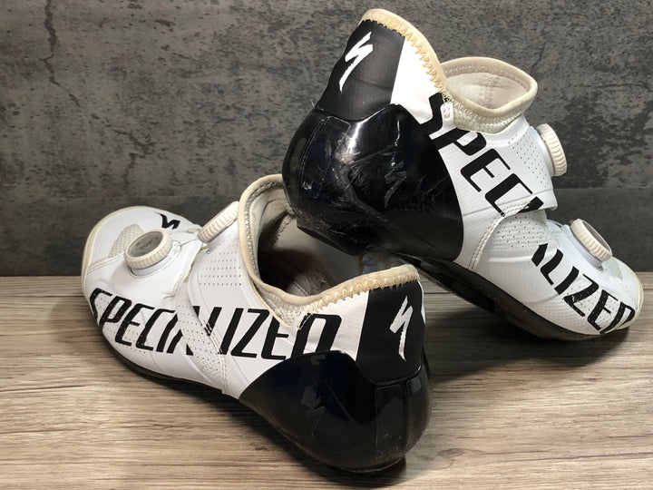 JS596 スペシャライズド SPECIALIZED S-WORKS Ares BOA ビンディングシューズ 3穴 EU42 白 SL FOOTBED インソール