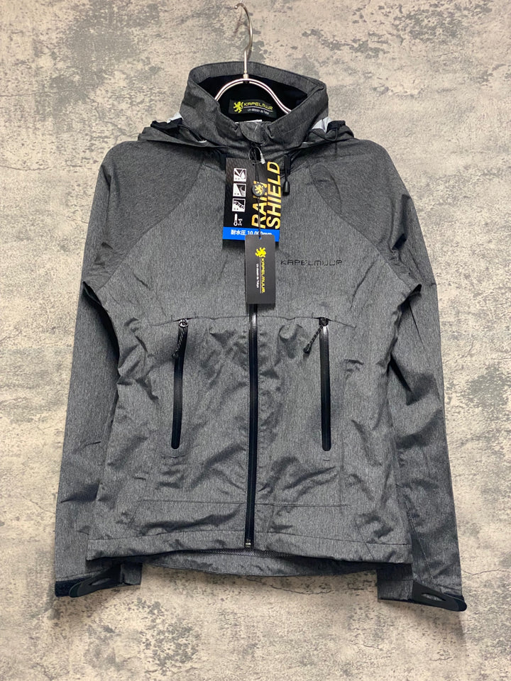 JO525 カペルミュール KAPELMUUR フーディ 長袖 サイクルジャケット レインジャケット グレー XS 未使用