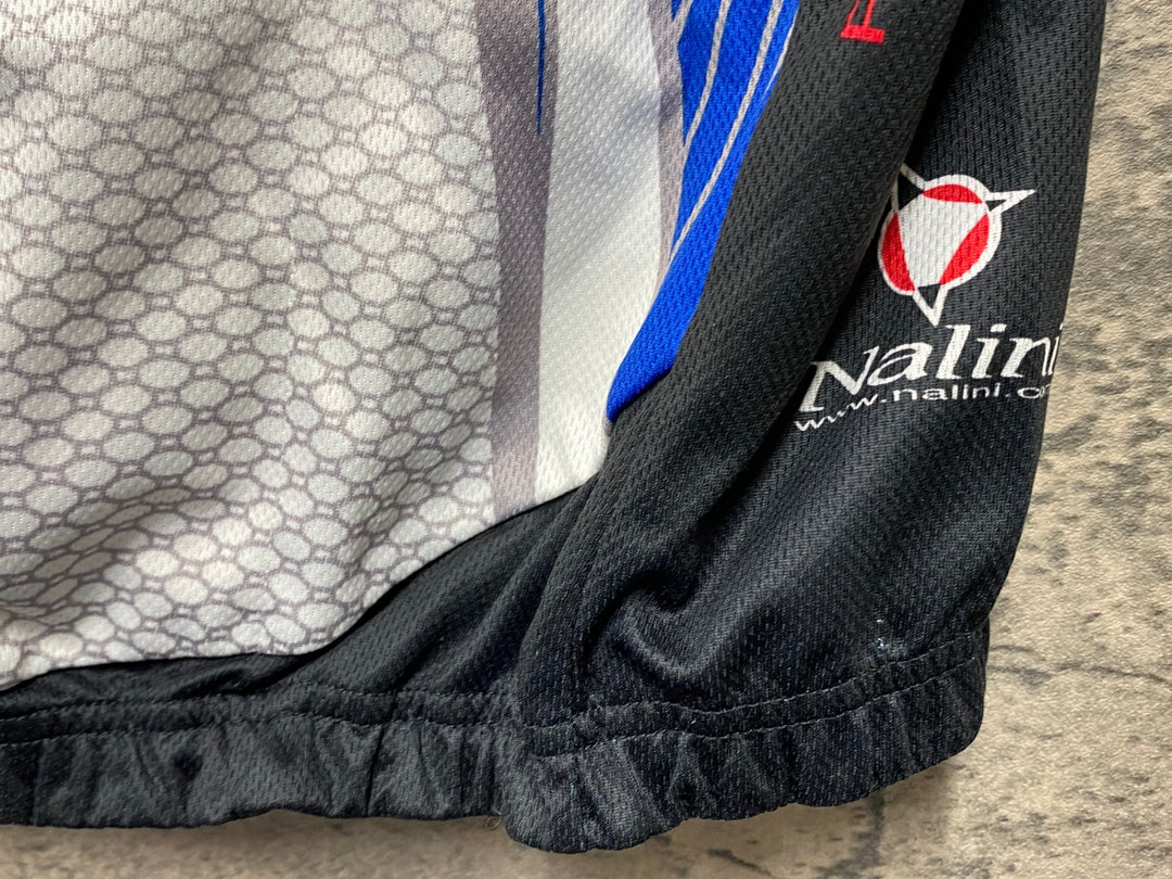 KI590 ナリーニ Nalini 半袖 サイクルジャージ 白青 M
