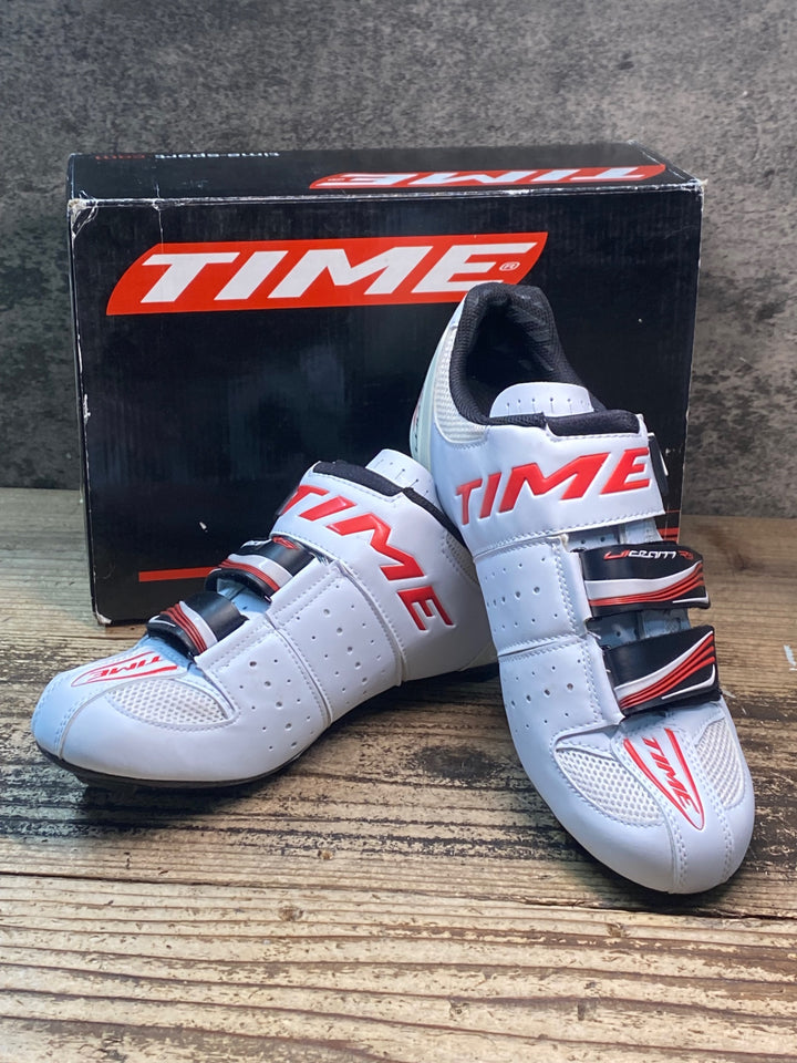 JR515 タイム TIME ULTEAM RS CARBON ビンディングシューズ 白 EU40
