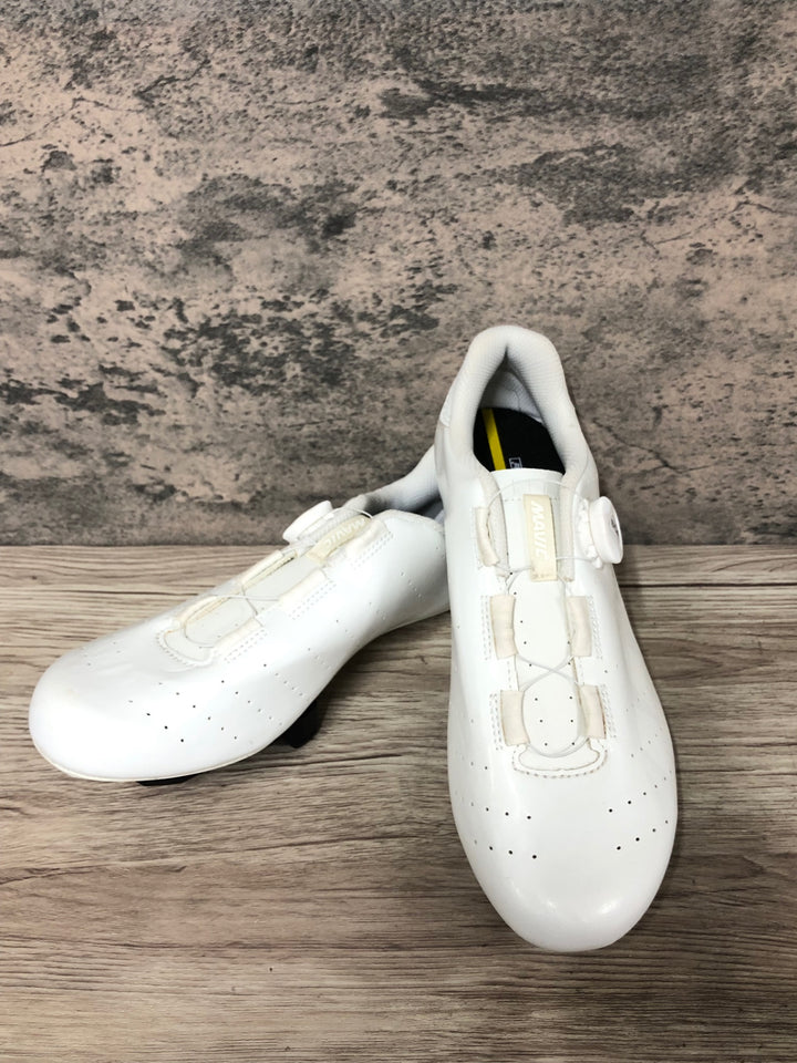 JT323 マヴィック MAVIC COSMIC BOA ビンディングシューズ 3穴 白 EU41 1/3