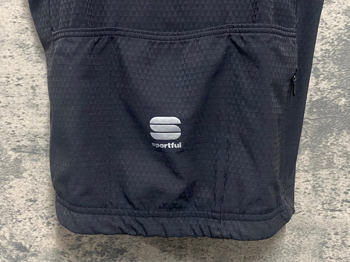 JP848 スポーツフル sportful 半袖 サイクルジャージ グレー 黒 M