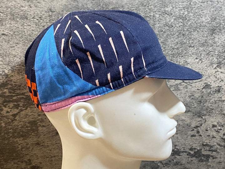 KC687 ラファ RAPHA ATHLETES CAP サイクルキャップ 黒 総柄 ONESIZE