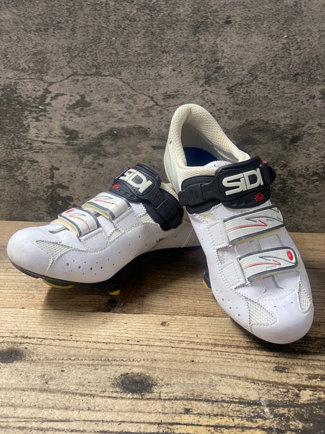 KE016 シディ SIDI Genius 5 Fit CARBON ビンディングシューズ 白 EU42 3穴