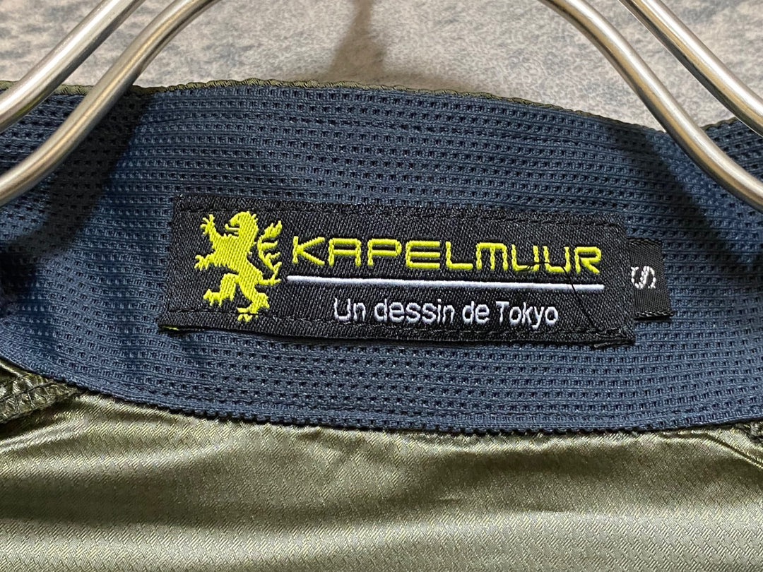 JO907 カペルミュール KAPELMUUR ウインドブレイカー 千鳥格子 モスグリーン/カフェオレ S