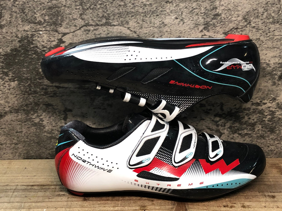 JR506 ノースウェーブ NORTHWAVE EXTREME ビンディングシューズ 黒赤白 EU40