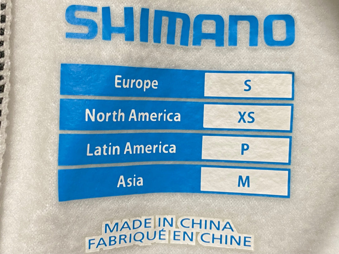 KE464 シマノ SHIMANO 長袖 サイクルジャケット 白 M 裏起毛